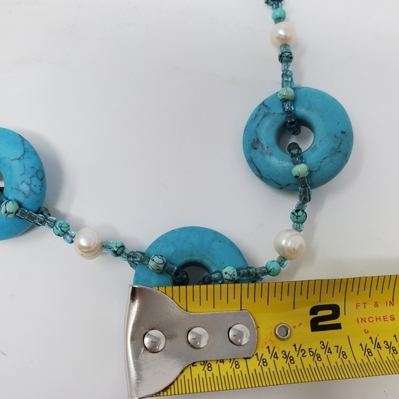 Turquoise Statement Necklace - Picture 9 of 16